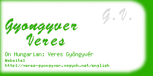 gyongyver veres business card